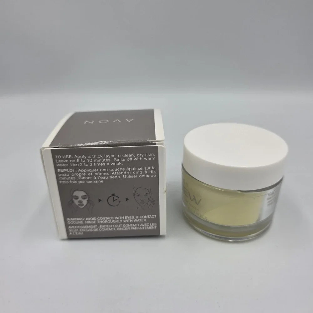 Avon ANEW Purifying Clay Mask‎ w/White Charcoal Powder  1.7 oz. New With Box